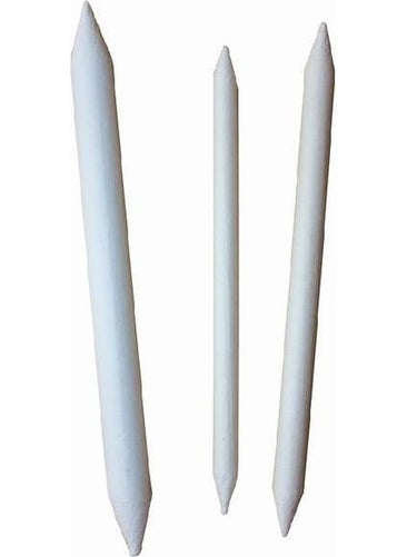 Tahtakalehobi Powder Pastel Dispenser Paper Pencil Set Paper Stump-Tortillion 3-Piece 