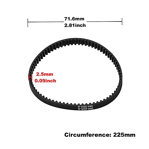 Ruimou 2pcs Vacuum Cleaner Drive Belt 2036804/18330304 Compatible with Bissell Proheat 2X Models 1383 3930 8930 9200 9300 66Q4 Series - Image 3