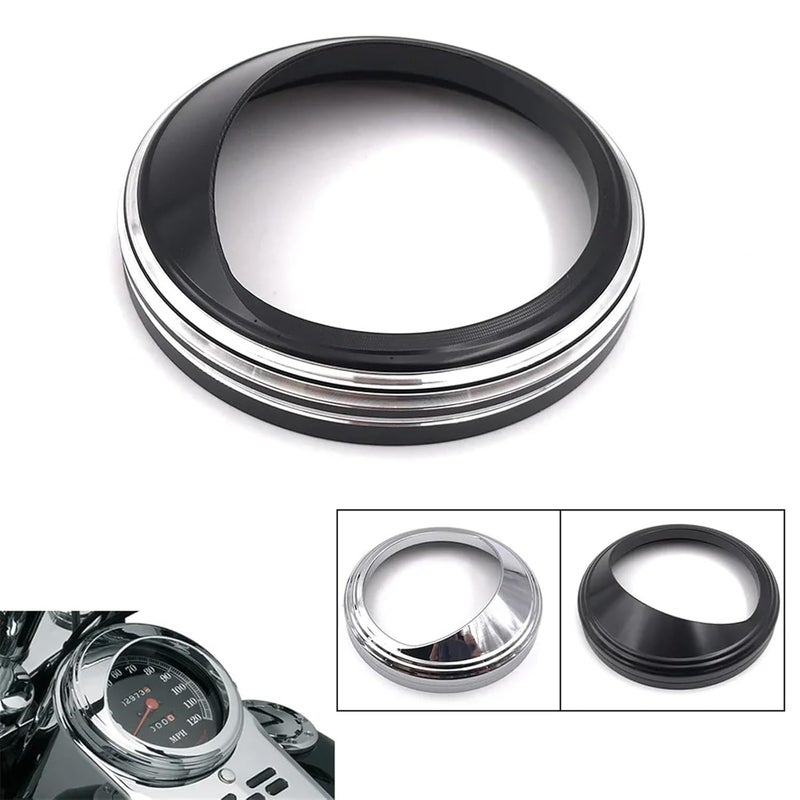 Wivplex Aluminum Speedometer Gauge Bezel for Harley Motorcycles - Image 2