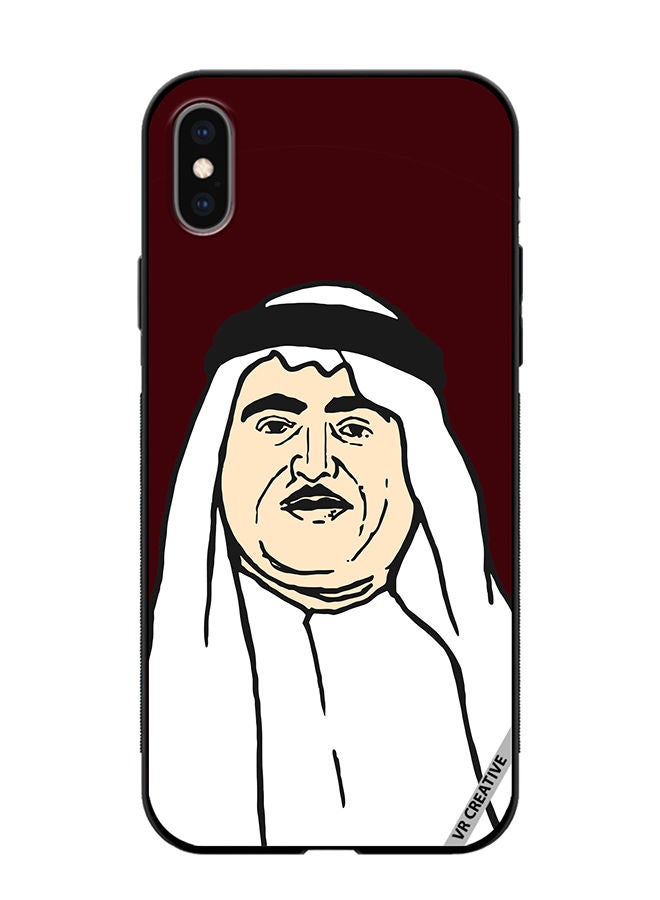 VR CREATIVE Protective Case Cover For Apple iPhone XS Max Sheikh Khalid Bin Mohammed Al Qasimi Design Multicolour - Image 1