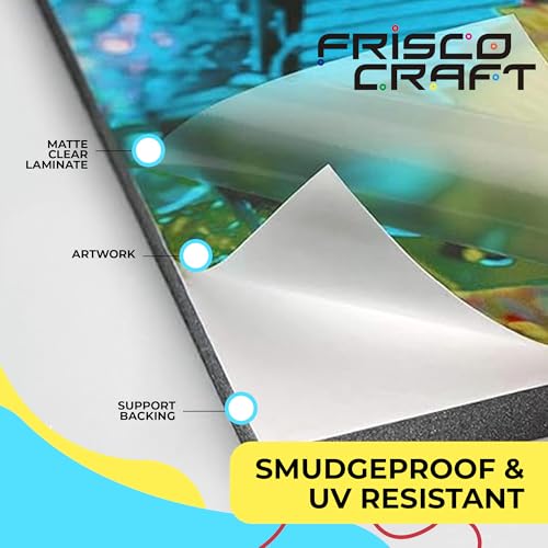 Frisco Craft Matte Clear Self Adhesive Laminating Roll - Self Laminating Sheets for Decals, Sticker, Photos & More - No Heat Sealing, Matte, Clear Sheets (12" x 30 ft) - Image 5