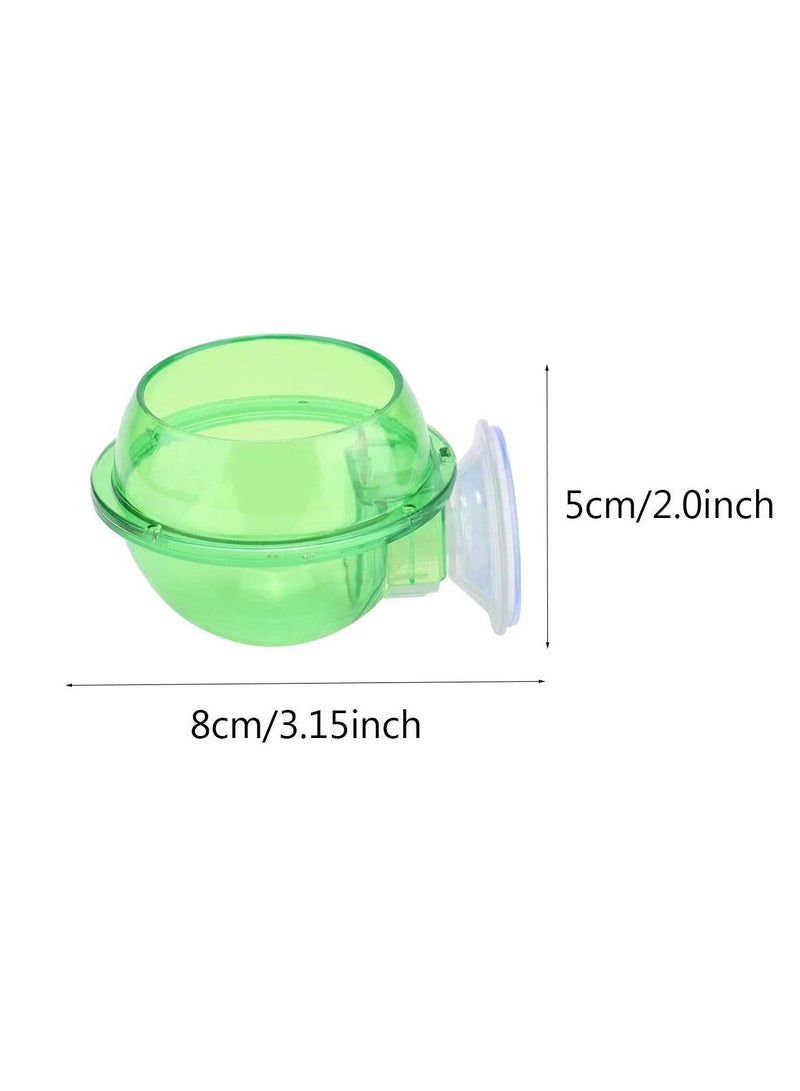 Reptile Food Water Bowl, 2 Pieces Reptile Feeding Bowl Reptile Feeder Suction Cup,for Small Animal Feeding Anti-Escape Lizard Chameleon Gecko, for Lizard Or Other Small Pet Amphibian Feeder - Image 2
