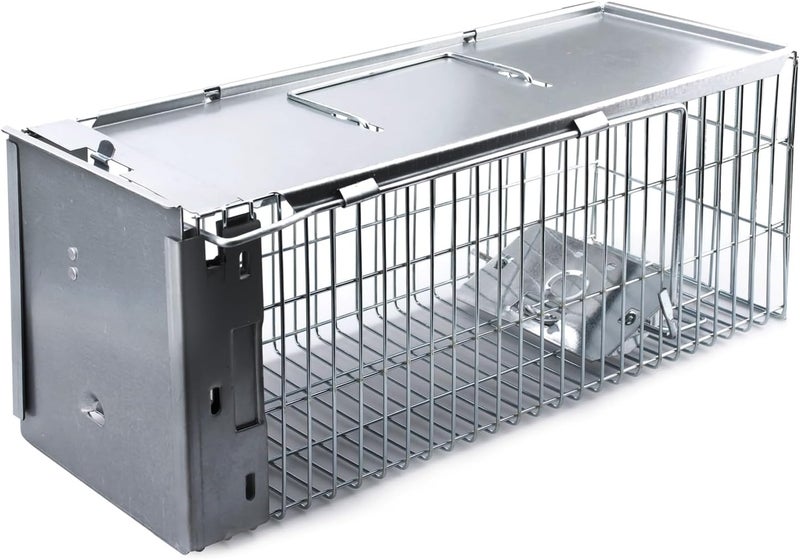 Faicuk Heavy Duty Squirrel Trap Chipmunk Trap Rat Trap and Other Similar-Size Rodents - 16.3” x 6” x 6.7” - Image 1