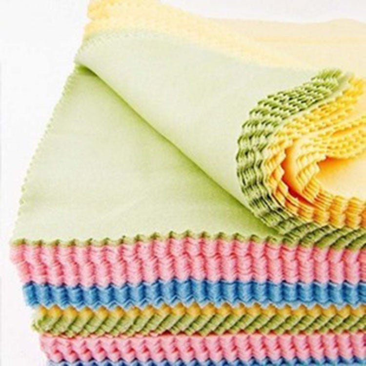 Generic Microfiber Glasses Cloth Bulk Sale Color random hair 