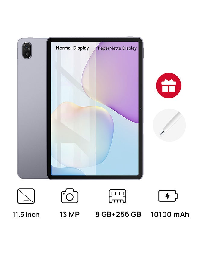 هواوي تابلت MatePad 11.5 إصدار PaperMatte 2025 WIFI 8 جيجابايت RAM + 256 جيجابايت رمادي مع قلم M-pencil مجاني - النسخة الشرق أوسطية - Image 1