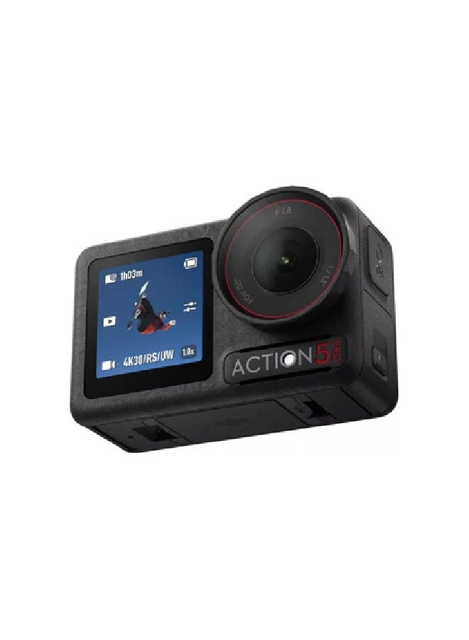 دي جي آي كاميرا DJI Osmo Action 5 برو مجموعة مغامرة بشاشتين OLED مزدوجتين عالية السطوع - أسود - Image 2