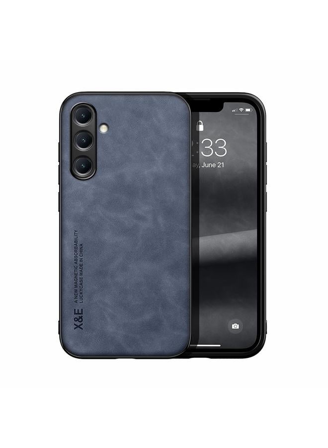 S-TOP Case For Samsung Galaxy M35 Skin Feel Magnetic Leather Back Phone Case - Image 1