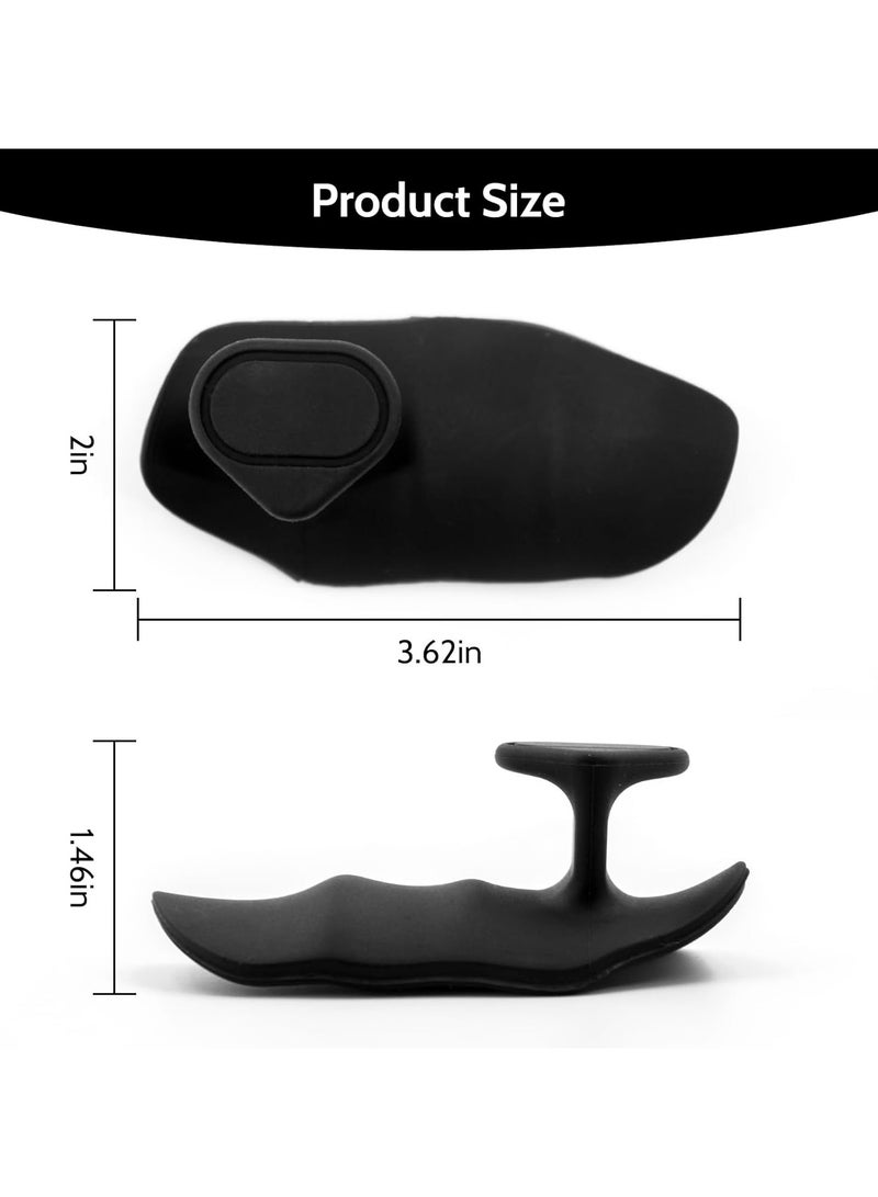YZMA GLOBAL Non-Slip Weight Lifting Grips for Men & Women – Ergonomic Rubber Gym Hand Pads for Dumbbell, Barbell, Pull Up, Deadlift – Anti-Slip & Sweatproof with Carry Case – One Size Fits All (Black) - Image 3