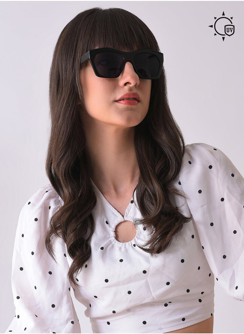 Haute Sauce Black Lens Black Butterfly Sunglasses  - Image 2