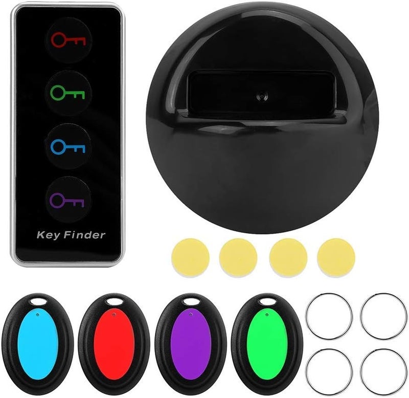 klarako Key Finder, Wireless Strong Penetration Key Finder, Wallet One-Click Search, Led Light Locator, 1 Rf Transmitter and 4 Receivers - Image 3