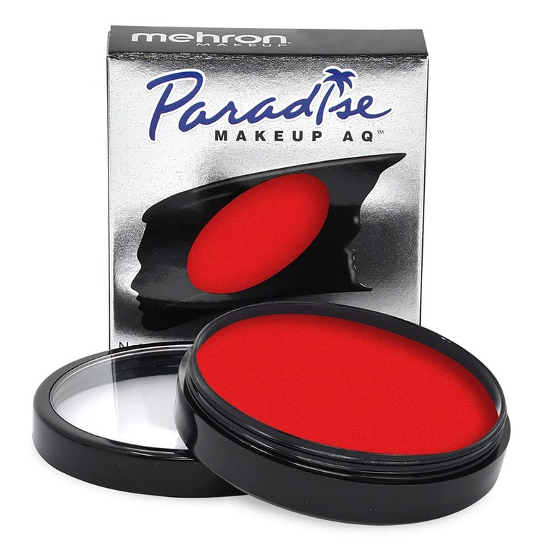 mehron Mehron Paradise FX Neon UV Glow Colors | Pro Water Activated Black Light Reactive Paint for Raves, Costumes, Halloween, & Cosplay FX | Pro Size 1.4 oz (40 g) (Vulcan – Neon Red/Pink UV) 
