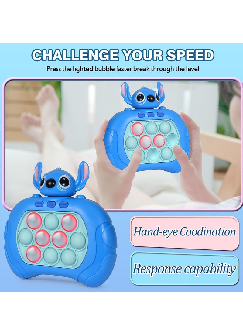 Pop It Electronic Toy, Quick Push Bubbles Game Console,Speed Push Game Fidget Toys,Pop It Fidget Toy, Kids Toy Play Machine, Suitable For Stress Relief For Children And Adults - Package Shape May Vary