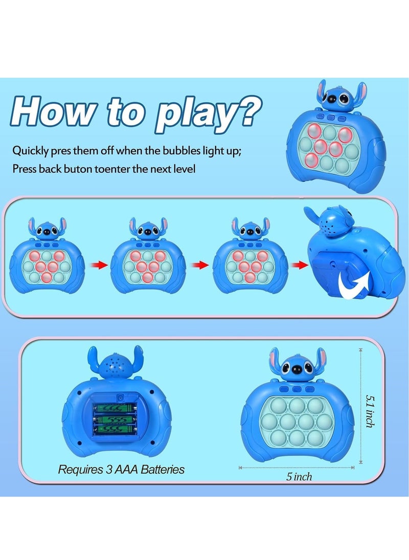 Pop It Electronic Toy, Quick Push Bubbles Game Console,Speed Push Game Fidget Toys,Pop It Fidget Toy, Kids Toy Play Machine, Suitable For Stress Relief For Children And Adults - Package Shape May Vary