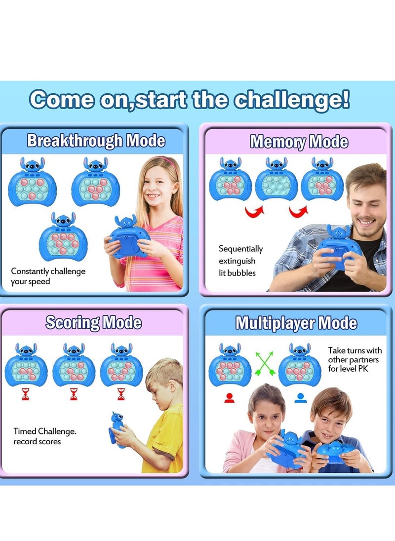 Pop It Electronic Toy, Quick Push Bubbles Game Console,Speed Push Game Fidget Toys,Pop It Fidget Toy, Kids Toy Play Machine, Suitable For Stress Relief For Children And Adults - Package Shape May Vary