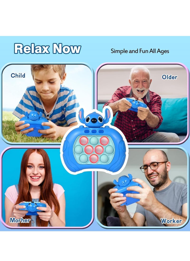 Pop It Electronic Toy, Quick Push Bubbles Game Console,Speed Push Game Fidget Toys,Pop It Fidget Toy, Kids Toy Play Machine, Suitable For Stress Relief For Children And Adults - Package Shape May Vary