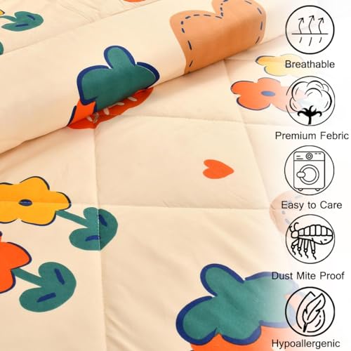 FRESH FROM LOOM Summer Collection Microfiber Cartoon Printed Single Bed Blanket for Kids | Soft Comforters for Children | Dohar for Kid Boys & Girls | Summer Blanket (60x90 in | Cream) | TC - 144 - Image 4