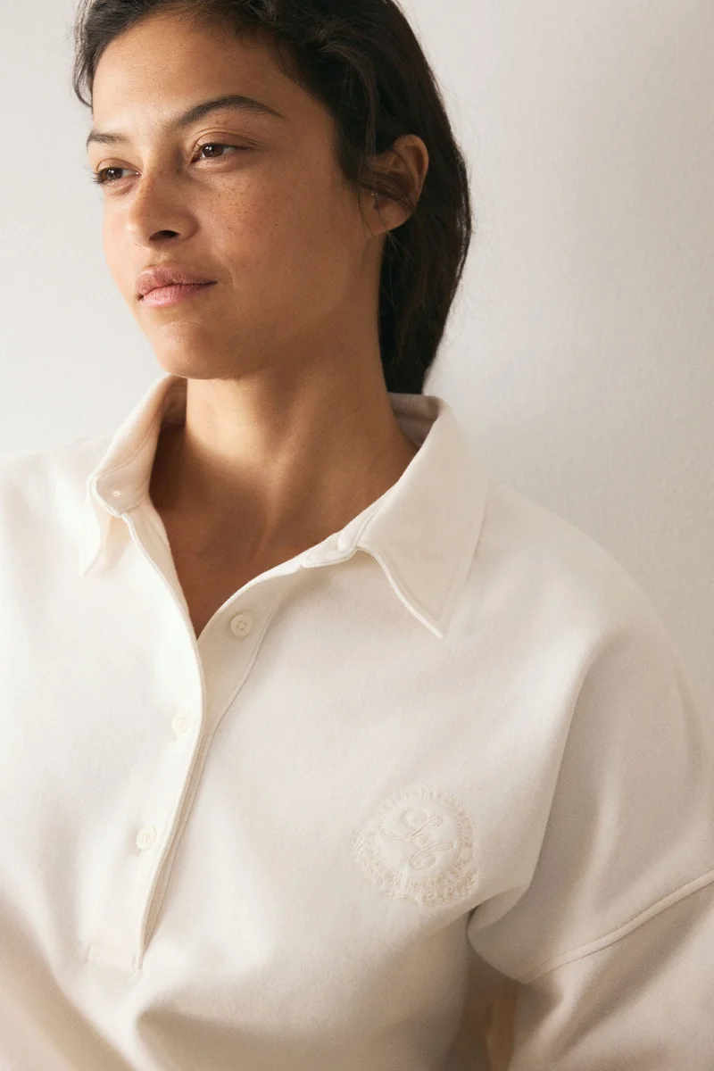 اتش اند ام سويت شيرت بقبة بولو