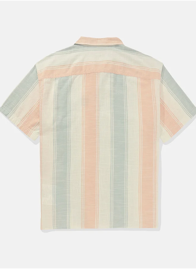 American Eagle Relax Fit Tropical Printed  Shirt