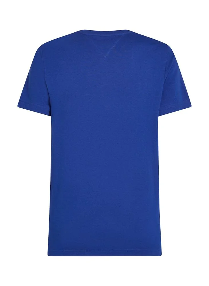 تومي هيلفيغر Logo Crew Neck T-Shirt