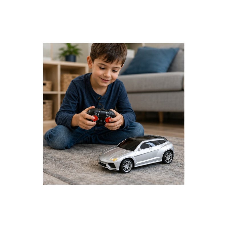 Drift Remote Control Model Car Toy for Kids Ages 3 and Up, Silver SUV RC Drift Car - Image 3
