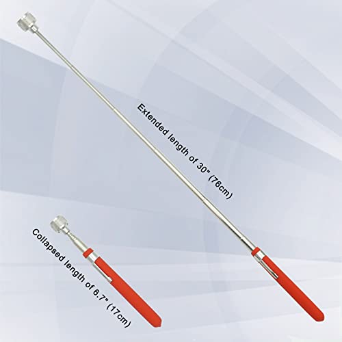 guti-more GUTIMORE Magnetic Pickup Tool Pack of 2, Flexible Magnetic Pickup 2LB,Telescoping Magnet Pickup 10LB,Strong Magnet for Hard to Reach Keys,Bolts,Nuts and Screws for Car and Home - Image 4