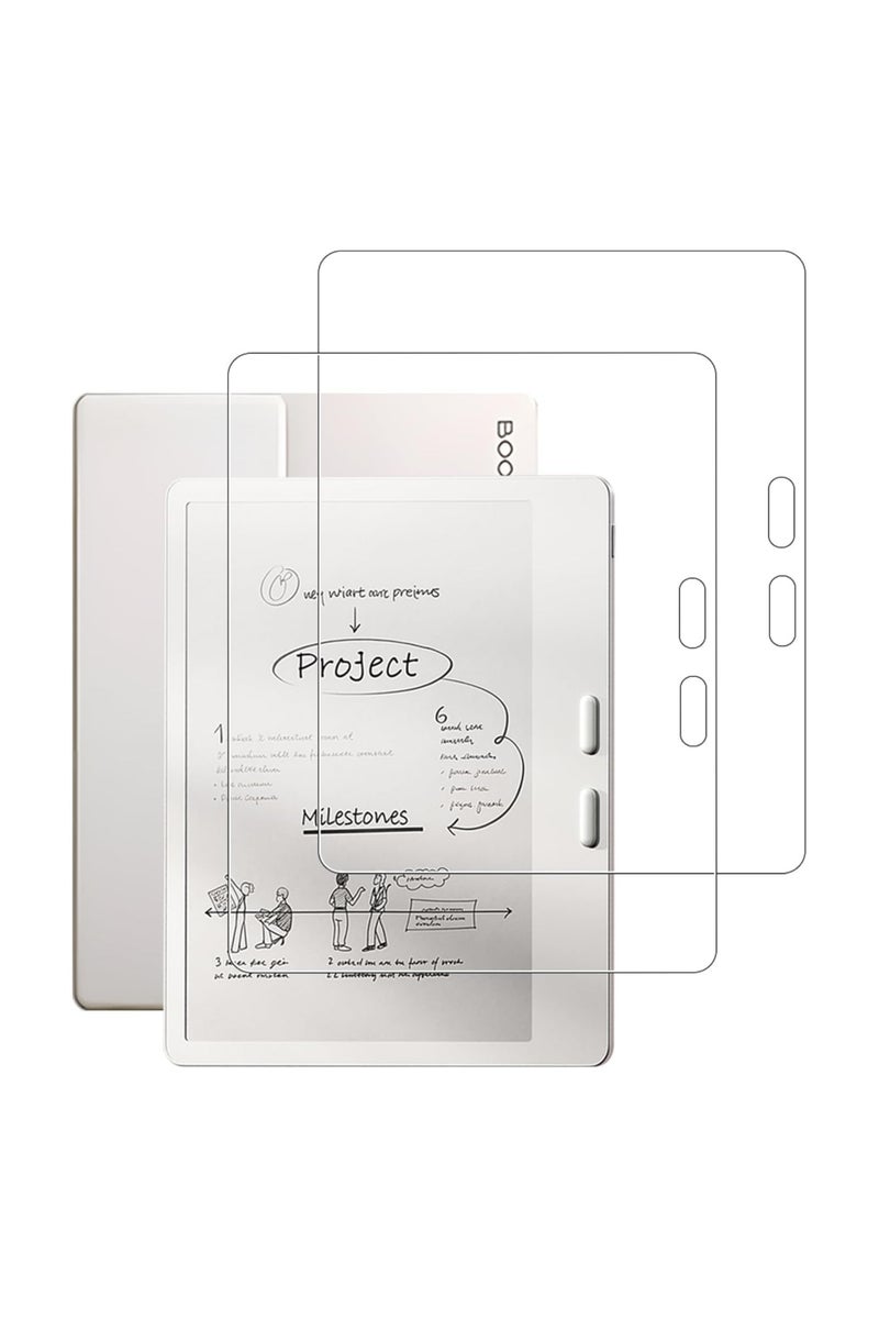 عام حامي شاشة 【علبة تحتوي على قطعتين】 متوافق مع قارئ Onyx BOOX Leaf5 7 بوصة 2025 - غشاء PET فائق الرقة والنعومة، عالي الوضوح والجودة، مقاوم للكسر والخدوش، سهل التركيب خالي من الفقاعات مع حفاظ كامل على ح - Image 1
