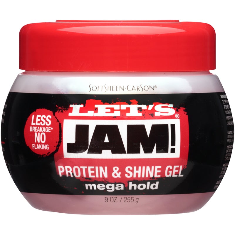 SoftSheen-Carson Let's Jam! Conditioning Hair Gel, Mega Hold for All Hair Types, with Protein, Vitamin E, No Parabens, No Mineral Oil, 9 oz - Image 1