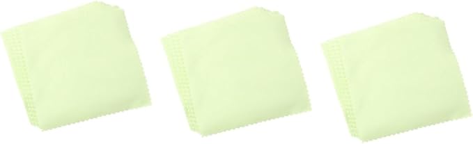 Microfiber Cleaning Cloths 240pcs 10x10cm Green For Glasses Lens Screens Jewelry - Image 1