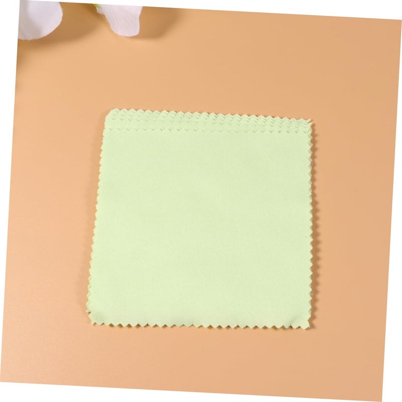 Microfiber Cleaning Cloths 240pcs 10x10cm Green For Glasses Lens Screens Jewelry - Image 4