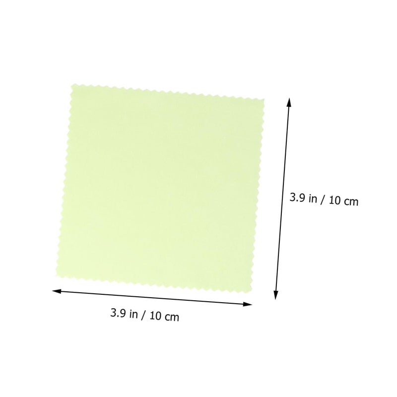 Microfiber Cleaning Cloths 240pcs 10x10cm Green For Glasses Lens Screens Jewelry - Image 5