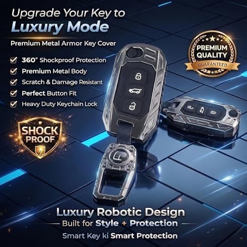 Coll of Fest Coll of Fest Transformer Series Compatible with Mahindra Scorpio, Marazzo | Xuv 300, Xuv 700 | Xuv 400 Ev | Bolero | Thar | Tuv 3-Button Smart Flip Key (Transformer Armor Series) - Image 3