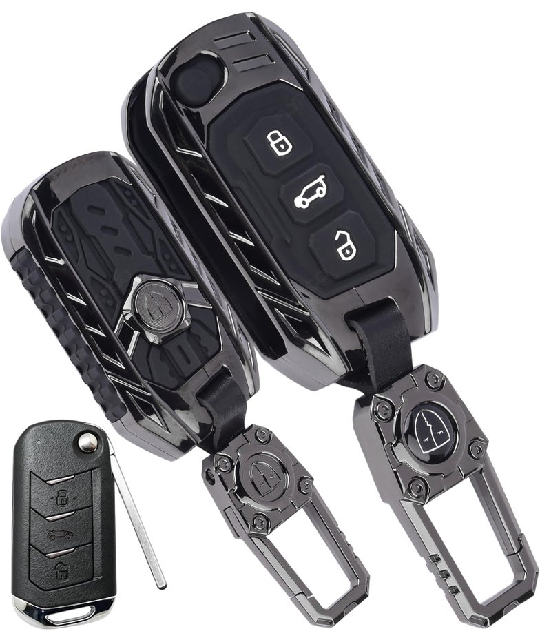 Coll of Fest Coll of Fest Transformer Series Compatible with Mahindra Scorpio, Marazzo | Xuv 300, Xuv 700 | Xuv 400 Ev | Bolero | Thar | Tuv 3-Button Smart Flip Key (Transformer Armor Series) - Image 1