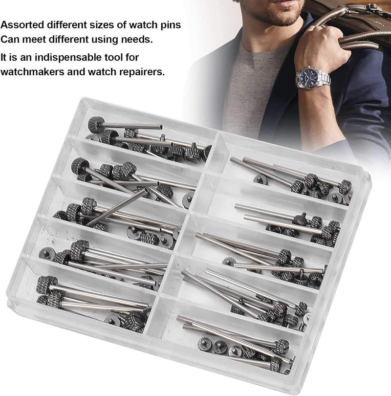 comfrt Watch Pins, All‑Steel Linen Finish Watch Band Spring Bars Link Pins Watch Repair Kit for Watch Repair and Watch Band Replacement - Image 4