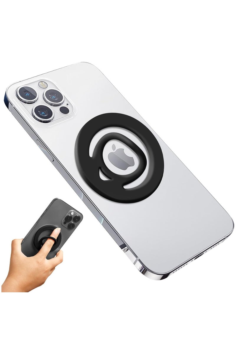 MORTICO Magnetic Phone Grip Holder (Compatible with MagSafe) Thin Silicone Finger Loop Ring for iPhone - Image 2