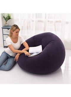 PARATPAR MALL PARATPAR MALL 1 pcs Leisure Sofa Soft Comfortable Single Foldable Inflatable Lounge Chair Lazy CouchUltra Soft Spherical Sofa Chair for Dorm Room Outdoor Travel Picnicnot Included Air Pump  - Image 2