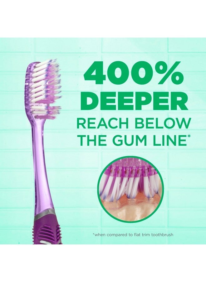 جم فرشاة أسنان GUM Technique Deep Clean - رأس كامل - فرشاة أسنان ناعمة للبالغين ذوي اللثة الحساسة - شعيرات فائقة النعومة، قطعتان - Image 2