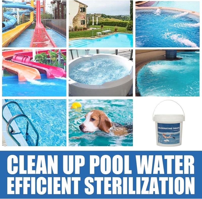 comfrt Pool Chlorine Tablets 1 inch Chlorinating Tablets 1 lb 2lb for Pools Hot Tubs 1 inch Chlorine Tabs for Swimming Pools Spa Hot Tub (1 Lb) - Image 5