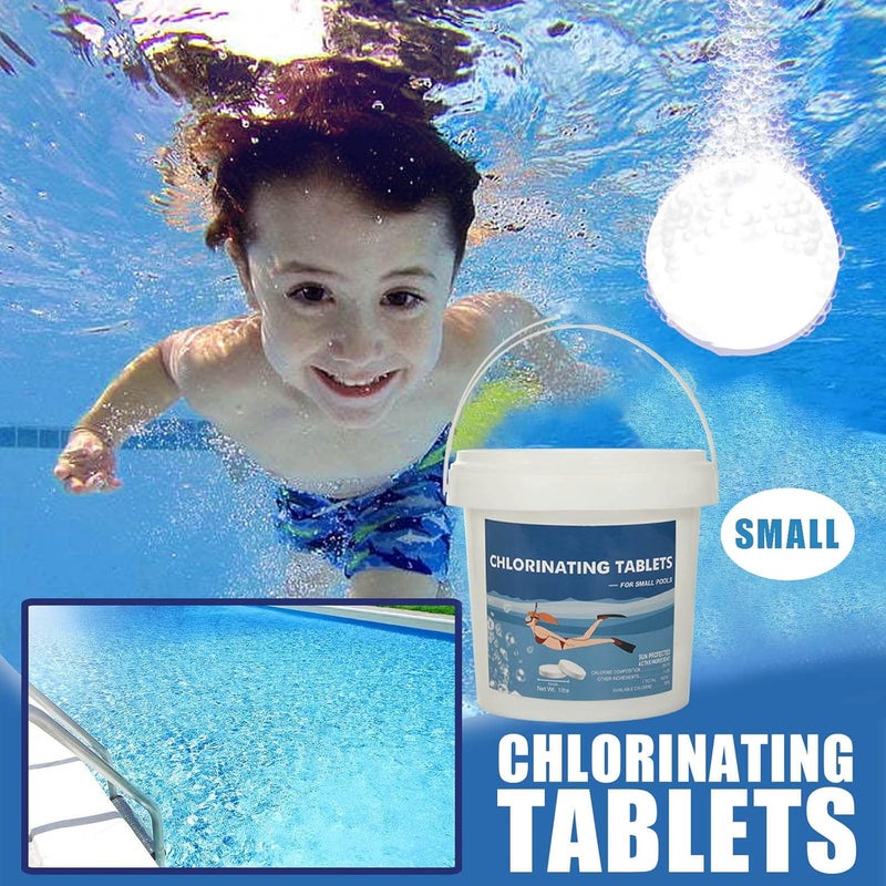 comfrt Pool Chlorine Tablets 1 inch Chlorinating Tablets 1 lb 2lb for Pools Hot Tubs 1 inch Chlorine Tabs for Swimming Pools Spa Hot Tub (1 Lb) - Image 2