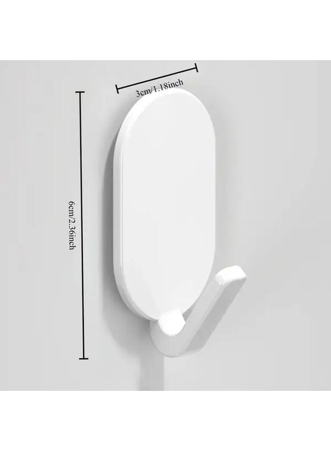 Heavy Duty Stainless Steel Wall Mounted Hooks Silvery No Drill Adhesive Installation Load Bearing - Image 5