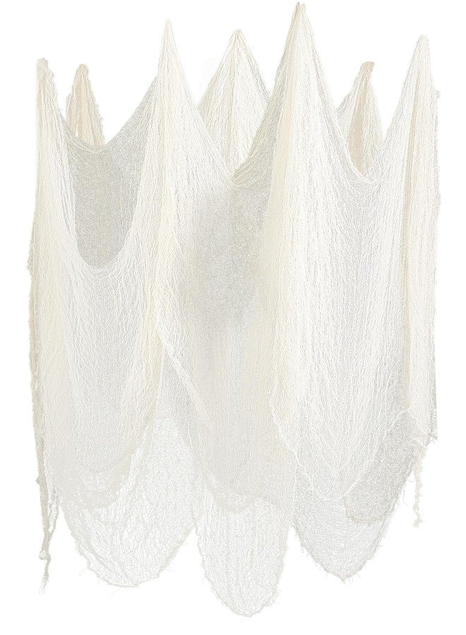 نيووي قماش نيووي المخيف للهالوين، مقاس 511 × 78.7 بوصة، قماش شاش كبير مخيف مناسب لمستلزمات الحفلات، ديكورات منزلية مسكونة، ديكورات داخلية وخارجية، ديكورات الحدائق (أبيض) - Image 1