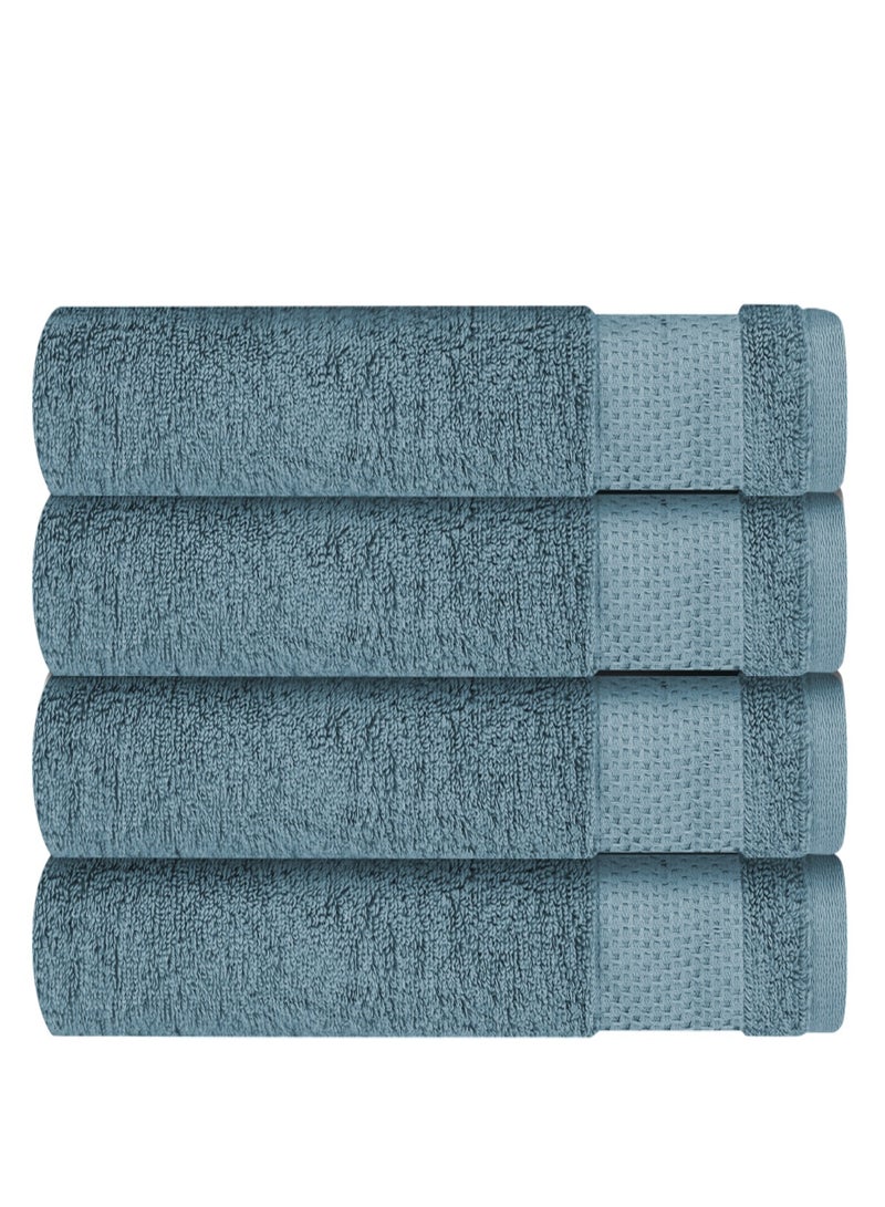 REZLAN UAE REZLAN Premium Cotton Bath Towel Set (4-Pack) – 100% Soft, Absorbent & Quick-Drying
*Luxury 600 GSM Bath Towels - 70×144 cm / 27×57 inches - SEA GREEN  - Image 5