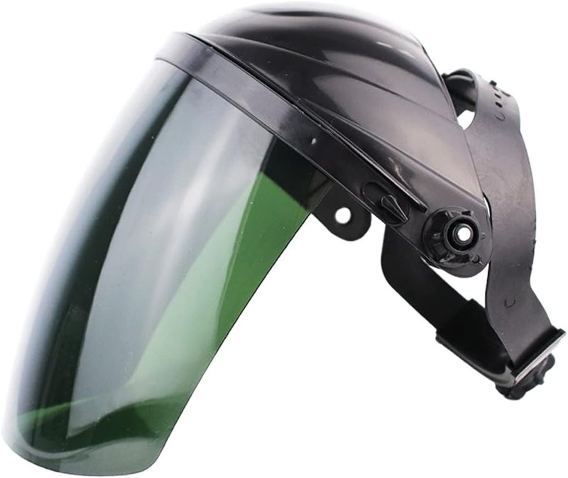 كلاراكو خوذة واقية شفافة مضادة للضباب تغطي الرأس بالكامل، مناسبة لأعمال اللحام والطحن، لون رمادي - Image 1