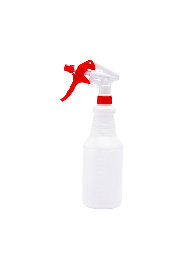 Restaurantware-25 Ounce Cleaning Spray Bottles, 1 Refillable Spray Bottles - With Measurements, Mist And Stream Mode, Red Plastic Solution Bottles, Leak-Resistant, For Home And Commercial Use - Image 1