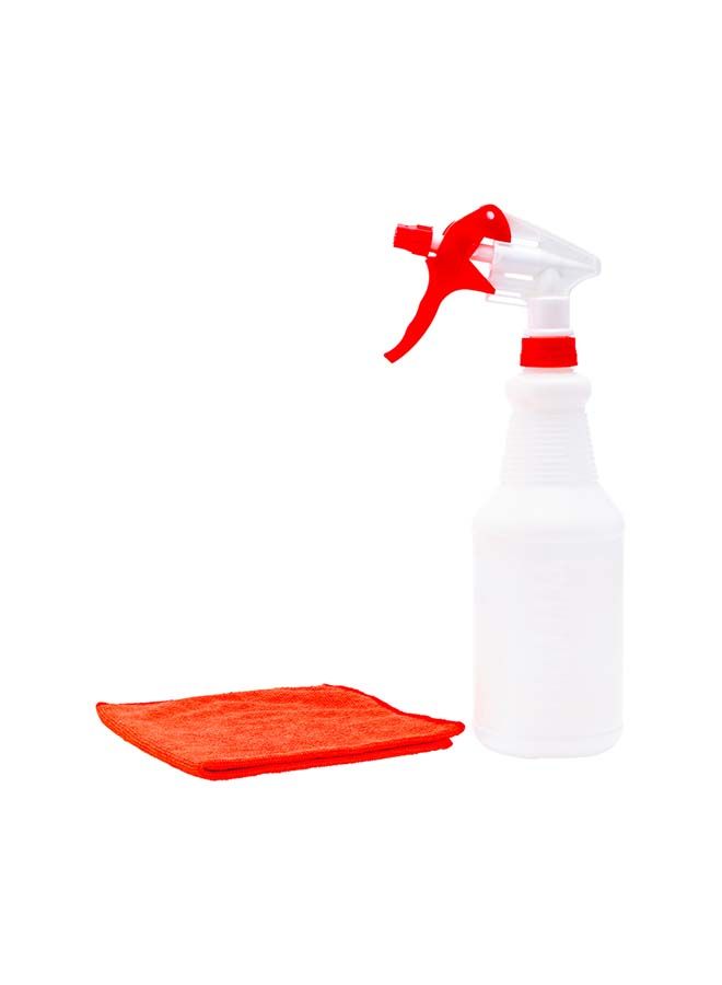 Restaurantware-25 Ounce Cleaning Spray Bottles, 1 Refillable Spray Bottles - With Measurements, Mist And Stream Mode, Red Plastic Solution Bottles, Leak-Resistant, For Home And Commercial Use - Image 4
