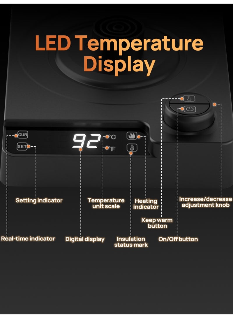 Brutelle V60 Kettle Electric Kettle Coffee Kettle 1000ML 1200W Power for Home Office Apartment Coffee Corner for V60 coffee Tea Matcha Black KT10R - Image 5