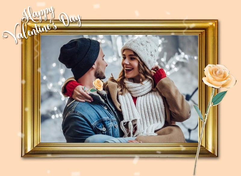 ZJchao Love Forever Long Stem 24k Gold Dipped Rose Flower, Love Gift to Wife, Mom, Girlfriend (White) - Image 3