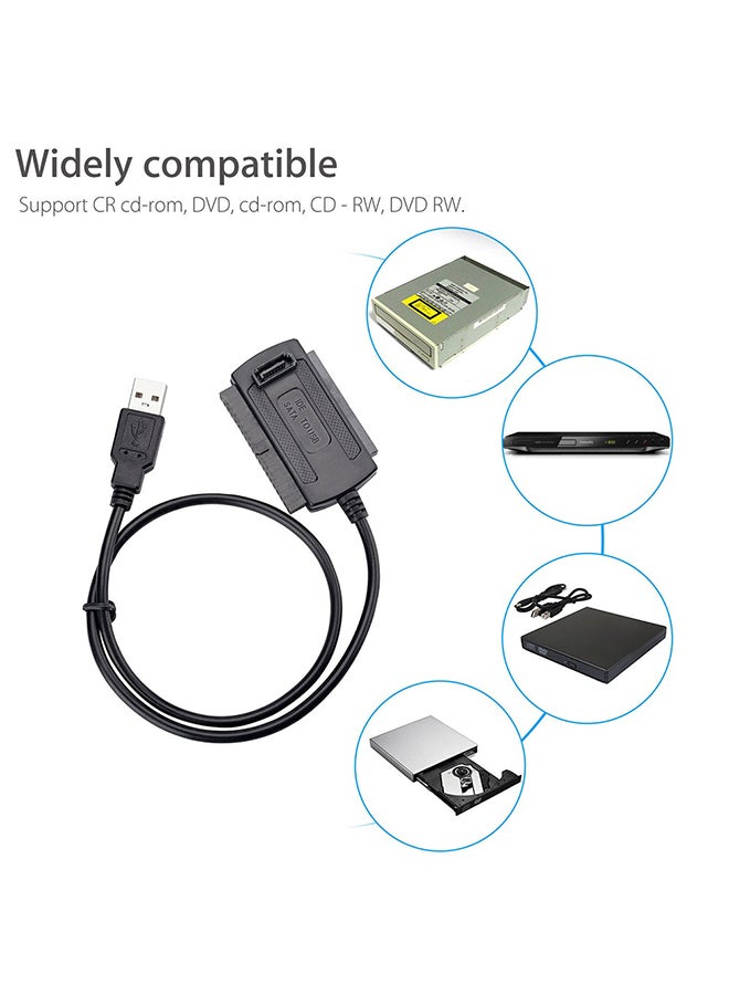 SATA/PATA/IDE Drive To USB 2.0 Adapter Converter Cable Kit Black/Red/Yellow - Image 5