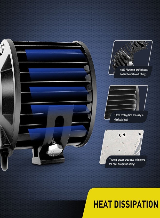 Nilight Led Light Pods 2PC 4Inch 60W Flood Spot Combo Triple Row Driving Lamp Roof Bumper Off Road LED Work Lights Pods for Van Camper Wagon Car Pickup Golf Cart ATV UTV SUV Truck Boat 4x4 - Image 5