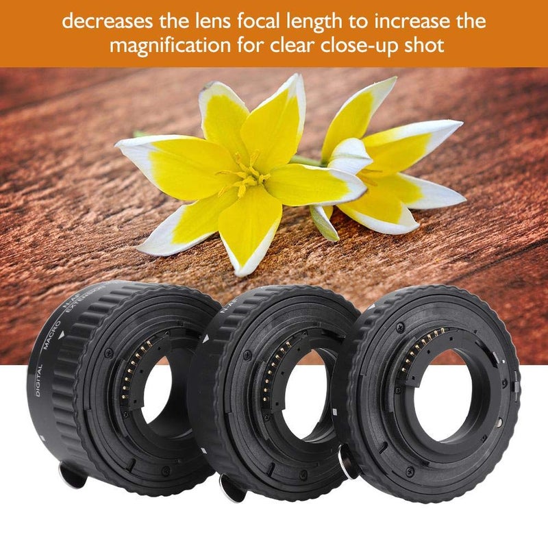 Serounder N-AF Auto Focusing Close-Up Macro Extension Lens Tube Adapter Rings Set 12mm+20mm+36mm for DSLR (N-B) - Image 5