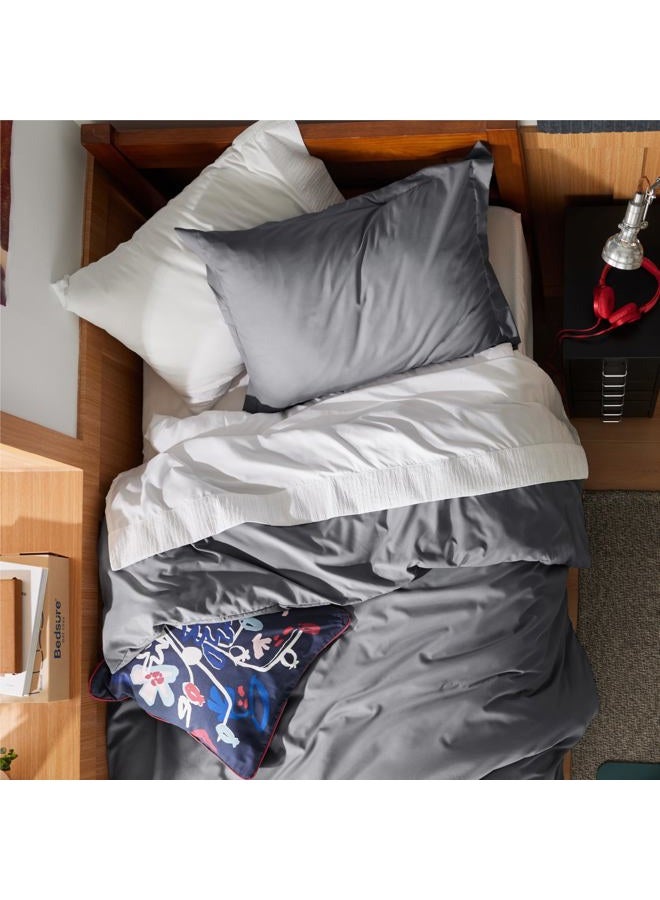 Bedsure Duvet Cover Twin/Twin XL Size - Extra Soft Double Brushed Bedding Set with Zipper Closure, 2 Pieces, Includes 1 Duvet Cover (68"x90") & 1 Pillow Sham, Comforter Not Included, Grey - Image 3